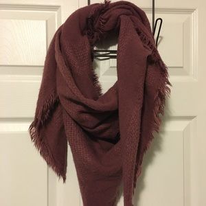 Dynamite Knit Blanket Scarf - Mauve